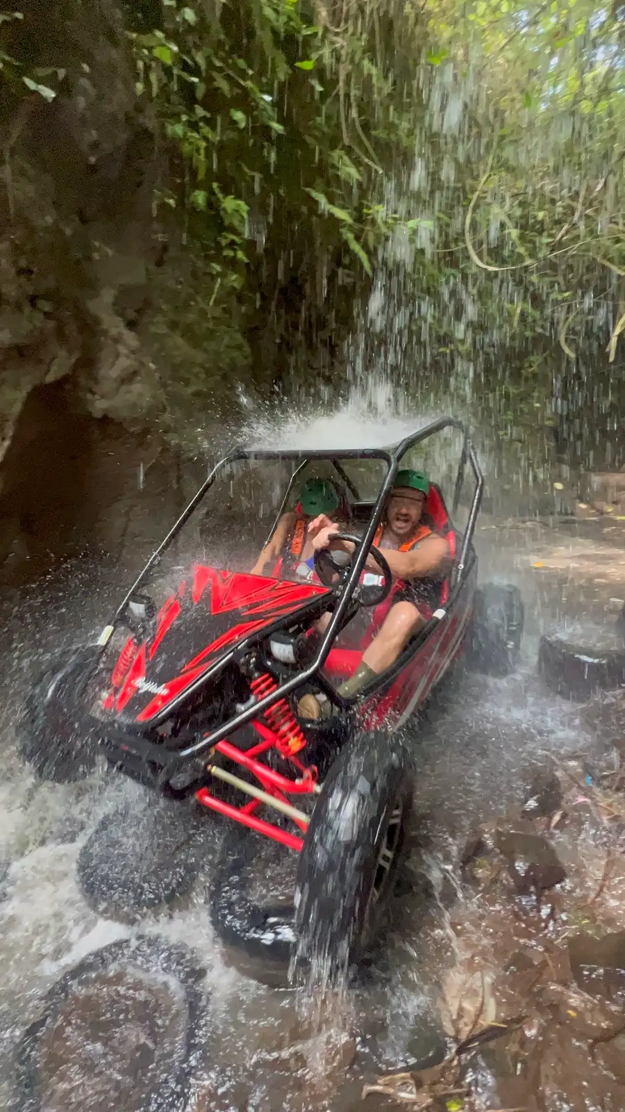 Blasting through the falls
