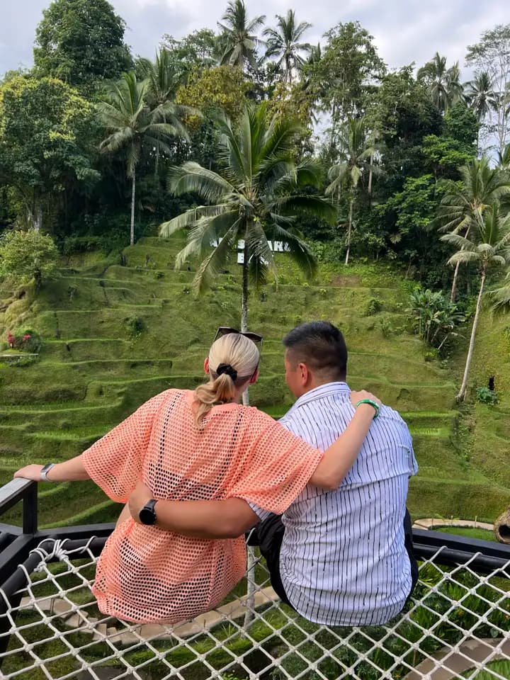 Taking in the Tegalalang rice terraces